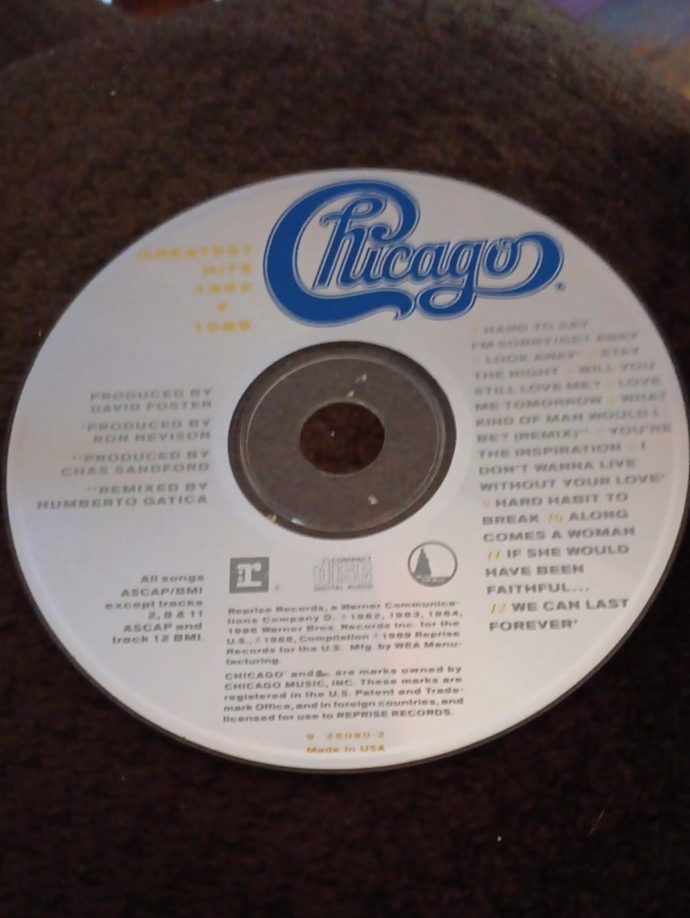 Chicago GREATEST HITS 1982-1989